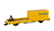 kibri 26264 Schutzwagen mit Auflage für MFS 100 und Container GleisBau Fertigmodell Spur H0