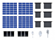 kibri 38602 Deko Set Solar Röhren Photovoltaik Spur H0