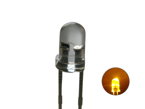 Flacker LED mit Steuerung flackernd 3mm klar gelb