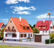 kibri 38748 Einfamilienhaus mit Terrasse Garage und Pergola Spur H0