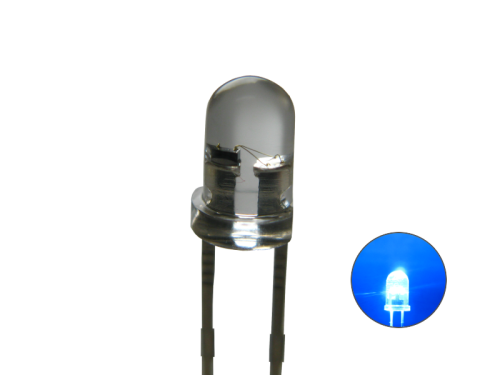 Flacker LED mit Steuerung flackernd 3mm klar blau