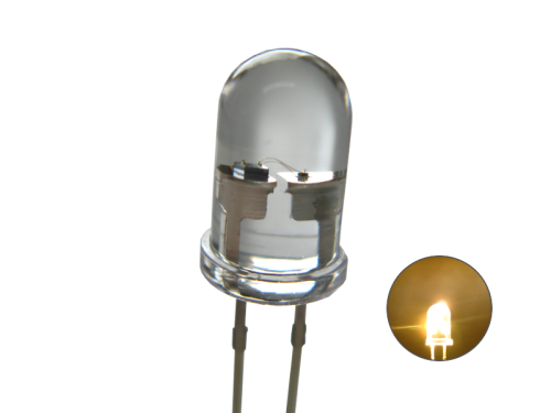 Flacker LED mit Steuerung flackernd 5mm klar warmweiß