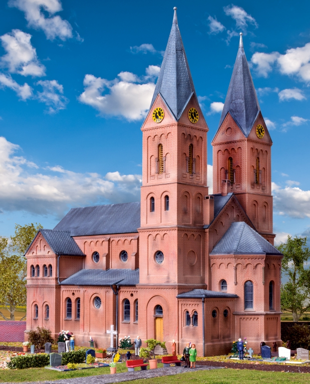 kibri 39760 Romanische Stadtkirche in Jakobwüllesheim Spur H0