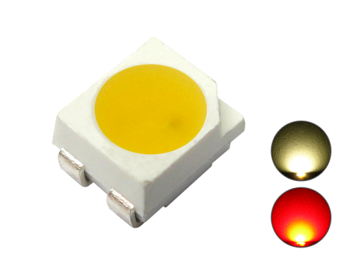 DUO Bi-Color TOP LED SMD 3528 PLCC4 warmweiß / rot