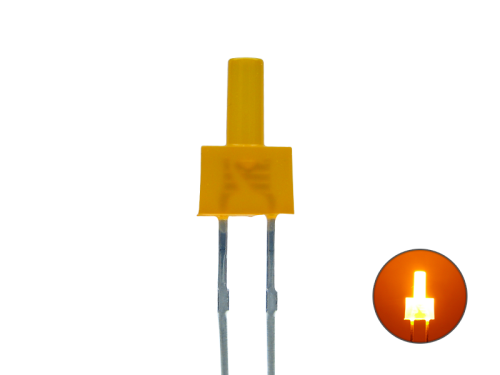Tower LED lang 2mm orange / amber diffus