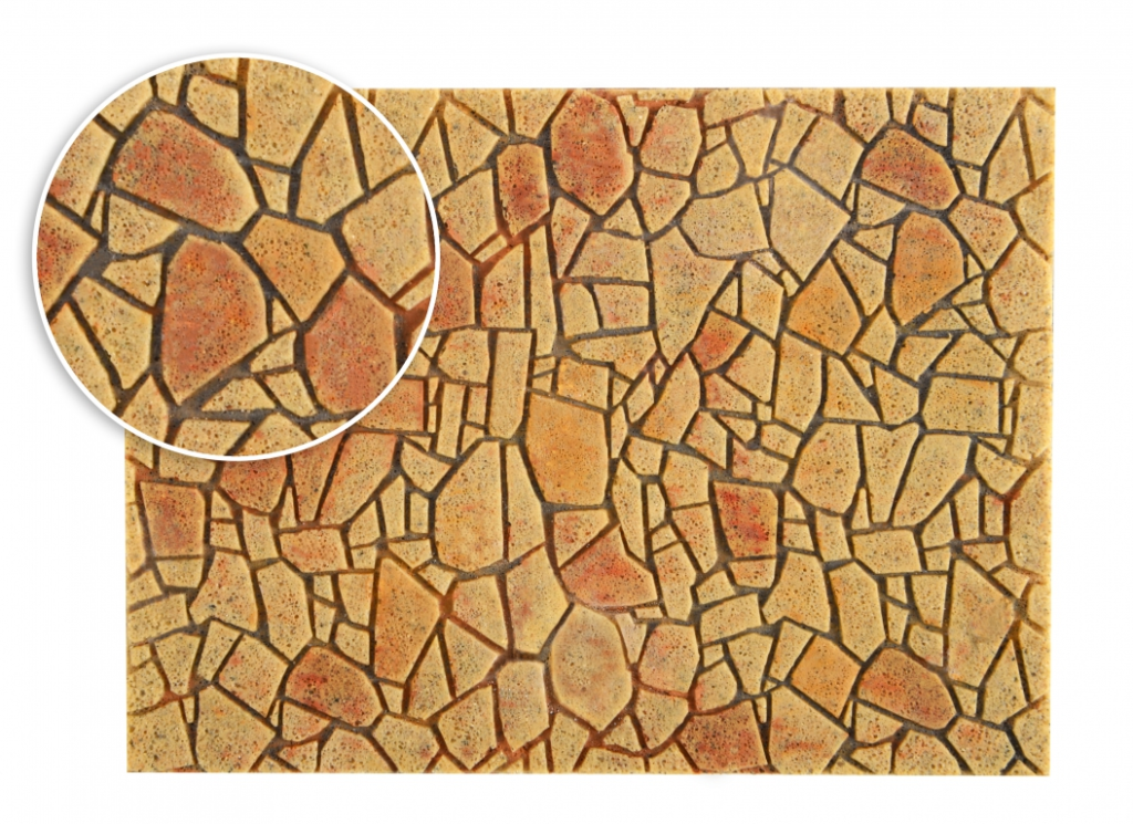 Vollmer 48227 Polygonalplatte aus Steinkunst mediterran 27,5 x 16cm Spur H0