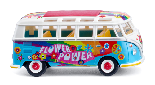 Wiking 079744 VW T1 Sambabus Flower Power Spur H0