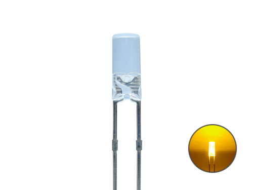 LED Zylinder 3mm klar gelb