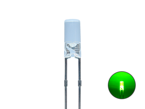 LED Zylinder 3mm klar grünlich / gelbgrün