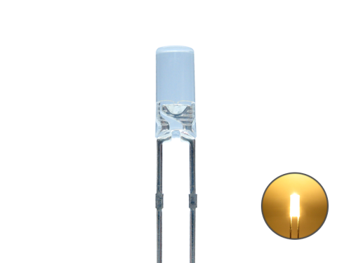 LED Zylinder 3mm klar warmweiß