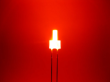 DUO LED 2mm lang Bipolar 2pin diffus warmweiß / rot