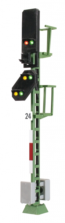 Viessmann 4724 Licht Blocksignal mit Vorsignal und Multiplex Technologie Spur H0