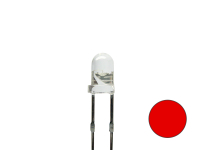 Standard LED 3mm klar rot