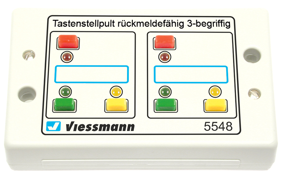 Viessmann 5548 Tasten Stellpult rückmeldefähig 3 begriffig