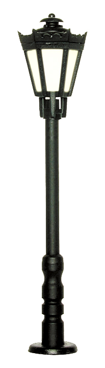 Viessmann 6070 Parklaterne schwarz LED warmweiß Spur H0