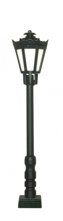 Viessmann 60701 Parklaterne schwarz mit Kontaktstecksockel LED warmweiß Spur H0