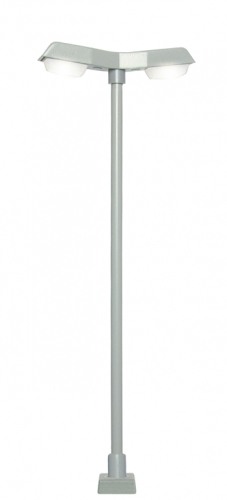 Viessmann 60971 Straßenleuchte modern doppelt Kontaktstecksockel 2 LEDs weiß Spur H0