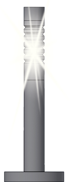 Viessmann 6162 Pollerleuchten modern LED weiß 3 Stück Spur H0