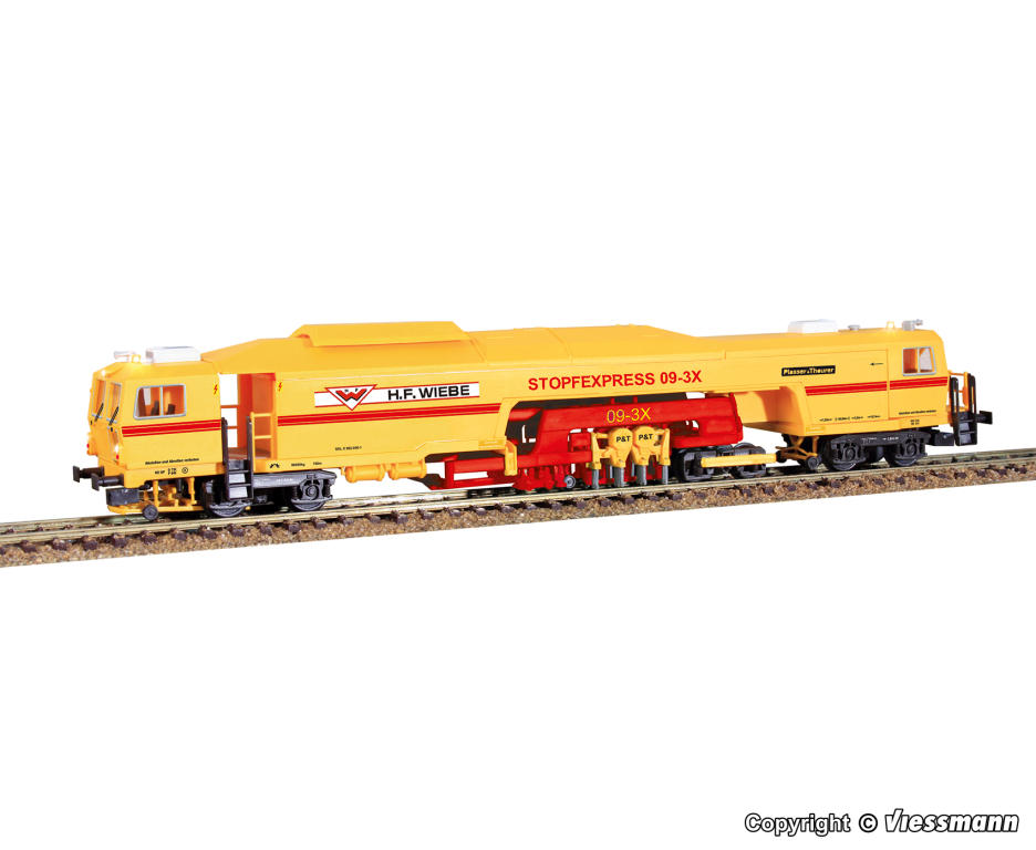 Viessmann 2697 Schienen- Stopfexpress Firma WIEBE P & T Funktions- Modell für Dreileitersysteme **Auslauf** Spur H0
