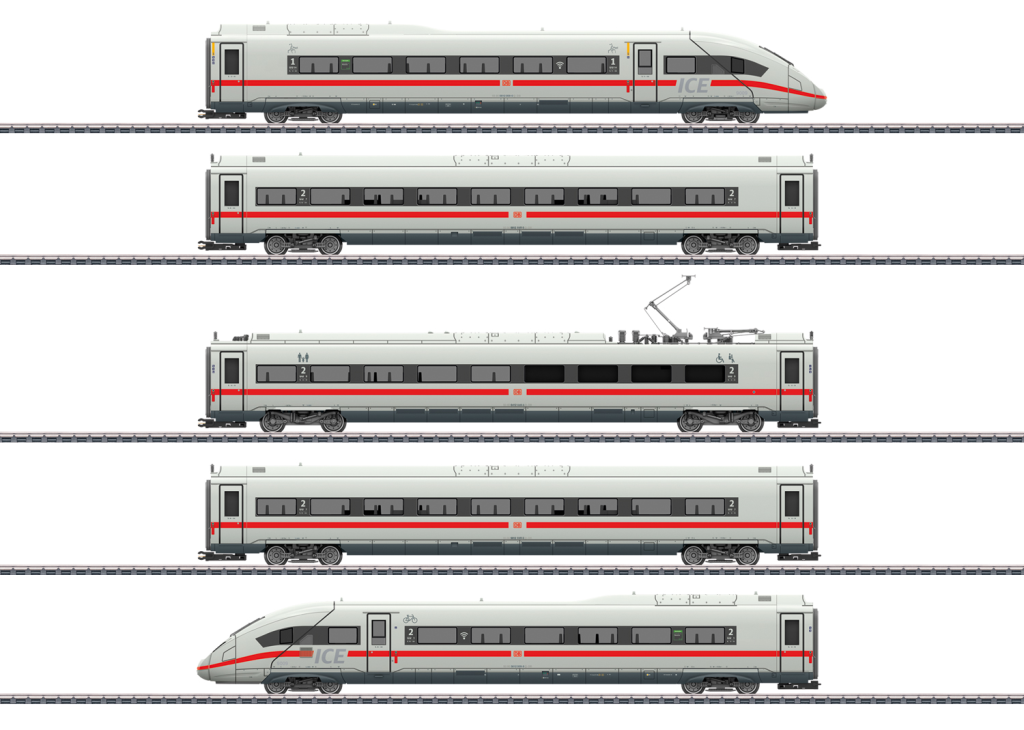 Märklin 39718 Triebwagenzug ICE 4 Baureihe 412/812 Spur H0