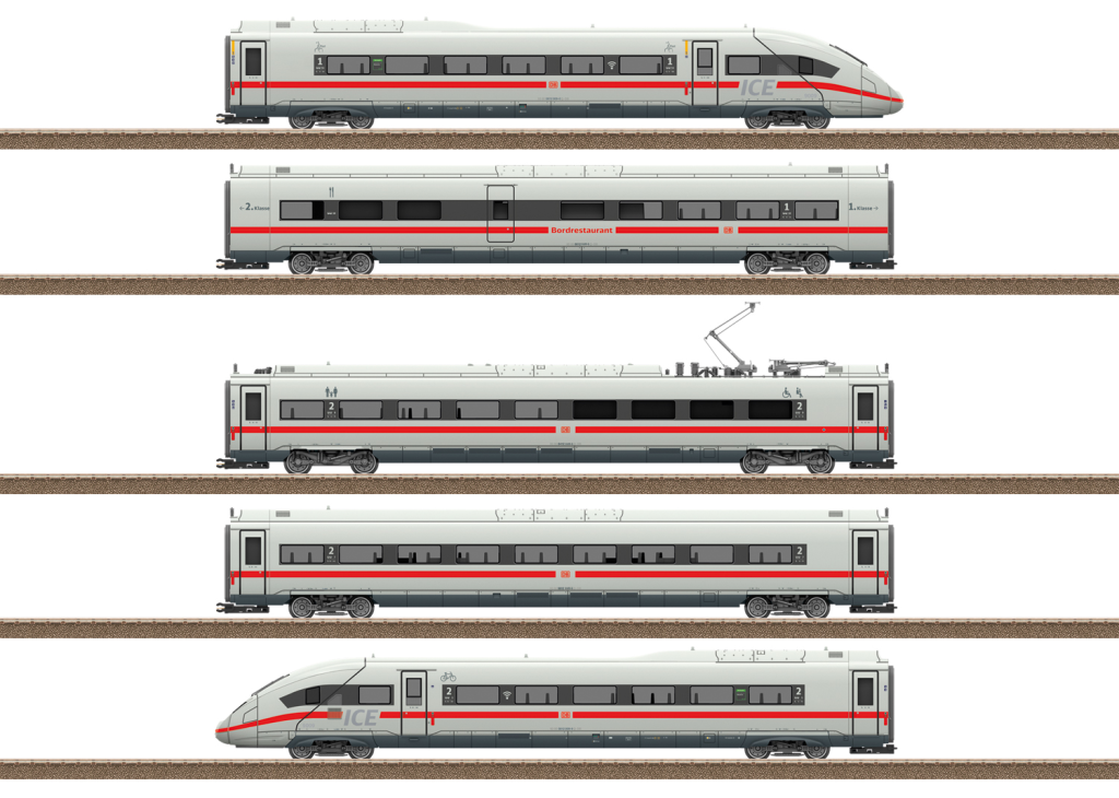 Trix T25978 Triebwagenzug ICE 4 Baureihe 412/812 Spur H0