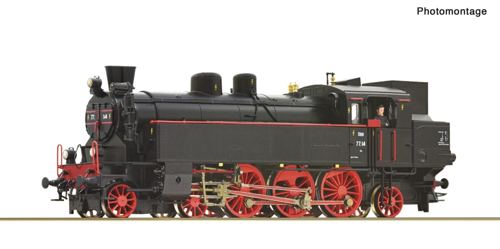 ROCO 70078 Dampflokomotive 77.14 ÖBB Spur H0