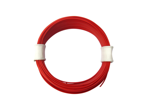 10 Meter Ring Miniaturkabel Litze hochflexibel LIFY 0,04mm² rot