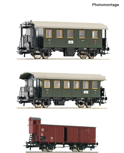 ROCO 6200040 3-tlg. Set: Nebenbahnzug Spur H0