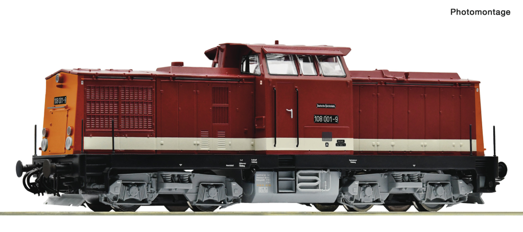 ROCO 70817 Diesellokomotive BR 108 001-9 DR Spur H0