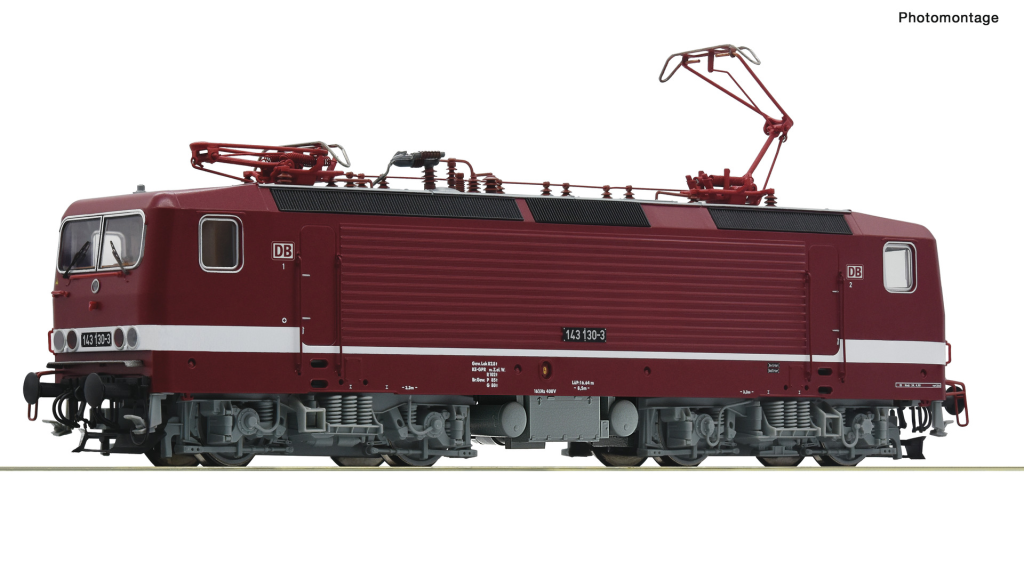 ROCO 7500066 Elektrolokomotive BR 143 130-3 DB-AG Spur H0