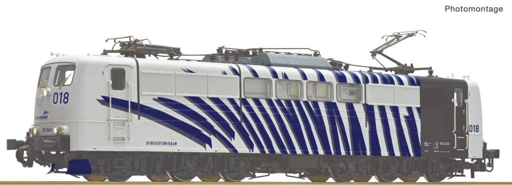 ROCO 7500115 Elektrolokomotive BR 151 018-9 Lomo DC Spur H0