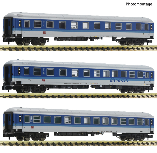 Fleischmann 6260024 3-teiliges Set 1 Reisezugwagen IR 2471 Spur N