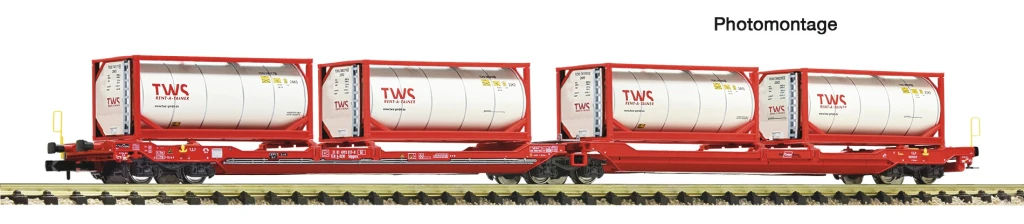 Fleischmann 6660054 Doppeltaschen-Gelenkwagen T3000e ÖBB/RCW Spur N