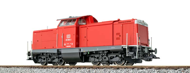 ESU 31575 Diesellok, H0, V100.20, 212 100 DB, verkehrsrot, Ep V, Vorbildzustand um 2000, LokSound, Rauch, Kupplung DC/AC Spur H0