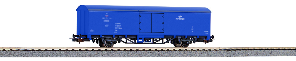 PIKO 98549C1 Gedeckter Güterwagen PKP Cargo VI blau #1 Spur H0