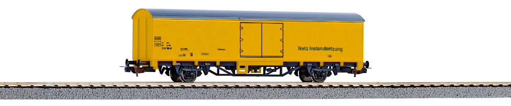 PIKO 98549F4 Gedeckter Güterwagen DB Netz VI gelb #4 Spur H0