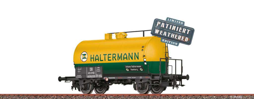 BRAWA 50042 Leichtbaukesselwagen Uerdingen Z [P] "Haltermann" DB, patiniert Spur H0