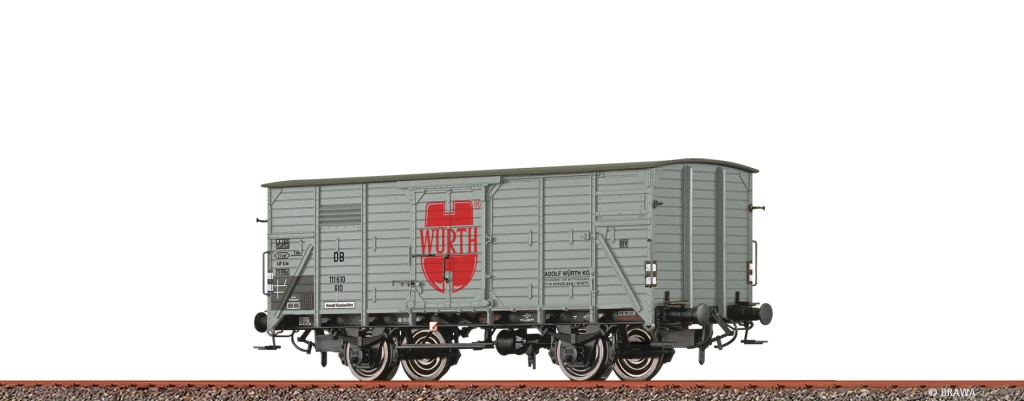 BRAWA 49895 Gedeckter Güterwagen G10 "Würth" DB Spur H0