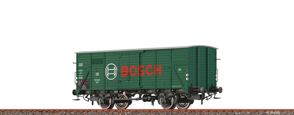 BRAWA 49892 Gedeckter Güterwagen G10 "Bosch" DB Spur H0