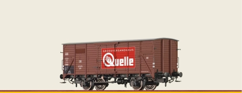 BRAWA 50762 Gedeckter Güterwagen G10 "Quelle" DB Spur H0