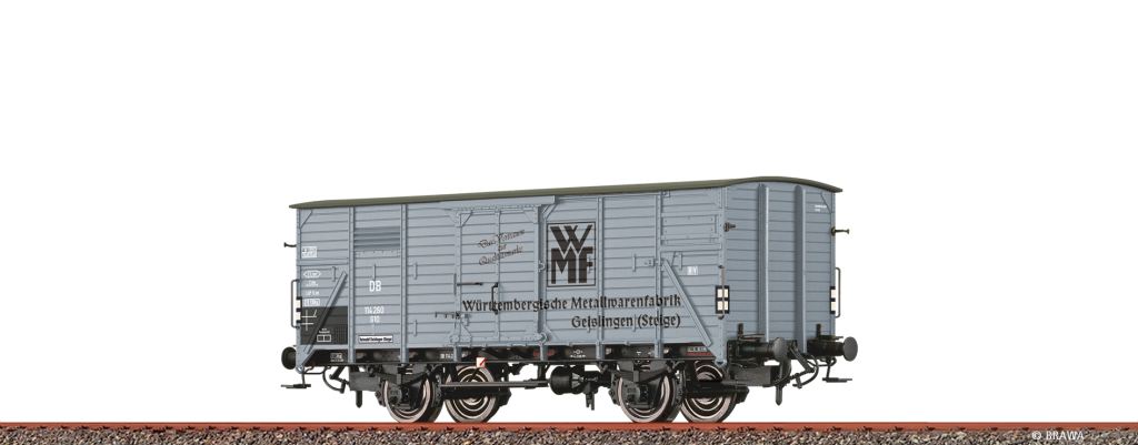 BRAWA 50763 Gedeckter Güterwagen G10 "WMF" DB Spur H0