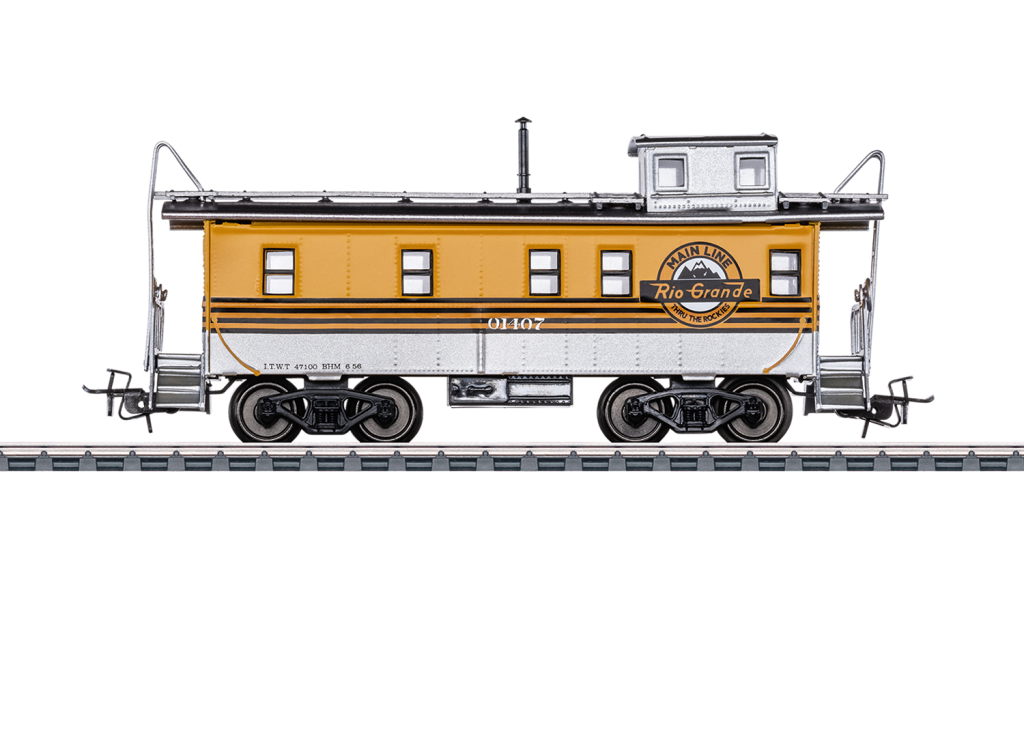 Märklin 045713 US-Güterzug-Begleitwagen Caboose Tin Plate Spur H0