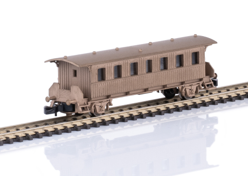 Märklin 087003 2-achsiger Plattformwagen in Echtbronze Spur Z