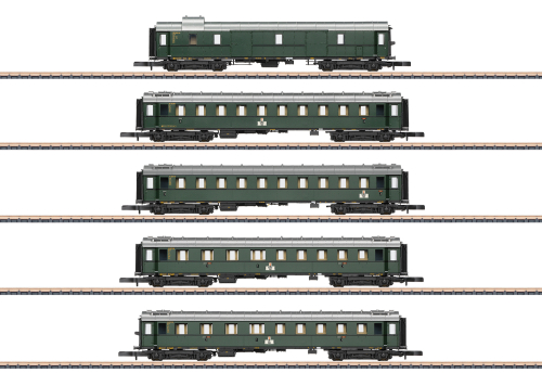 Märklin 087620 Schnellzugwagen-Set der Einheitsbauart 1928 bis 1930 Spur Z