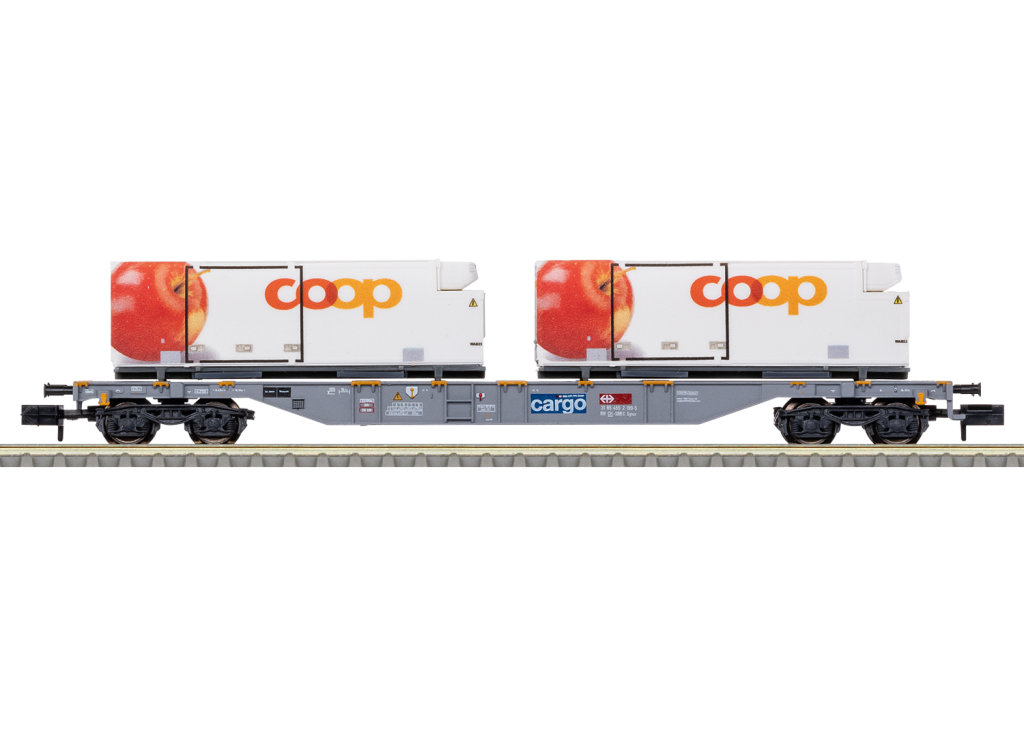 Minitrix T15495 Containertragwagen coop® Spur N