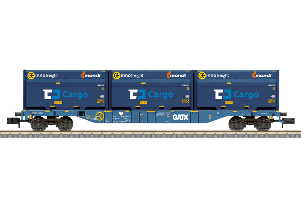 Minitrix T18434 Containertragwagen Bauart Sgnss Spur N