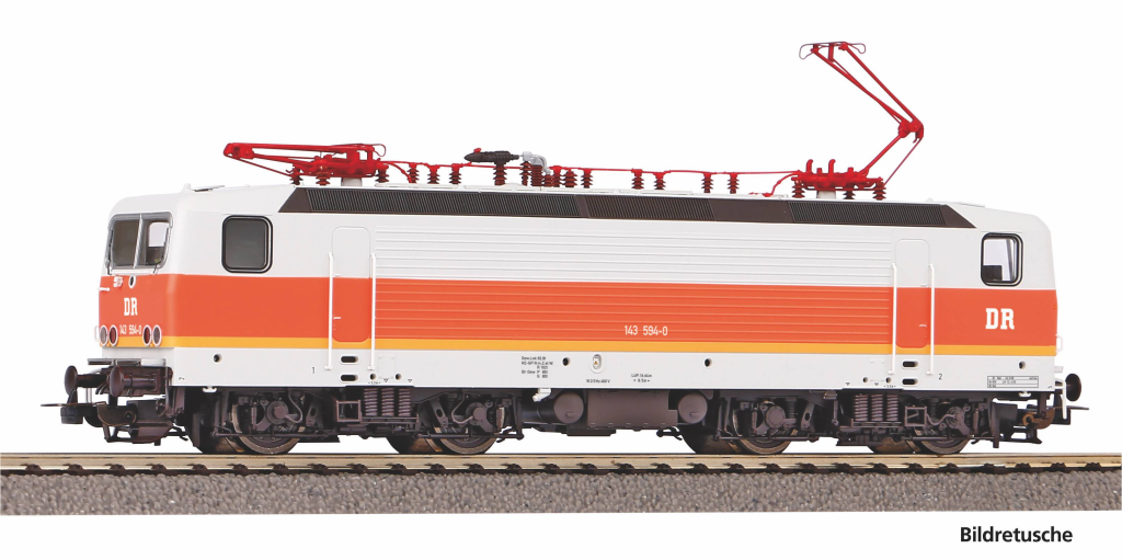 PIKO 21700 Wechselstrom E-Lok/ Sound BR 143 S-Bahn DB AG V + PluX22 Decoder Spur H0