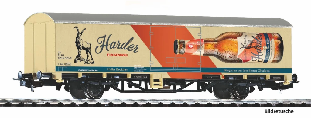 PIKO 27727 Gedeckter Güterwagen Rugenbräu BLS V Spur H0