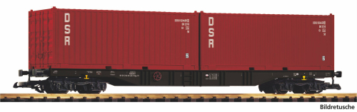 PIKO 37755 Containertragwagen 2 Container DSR DR IV Spur G