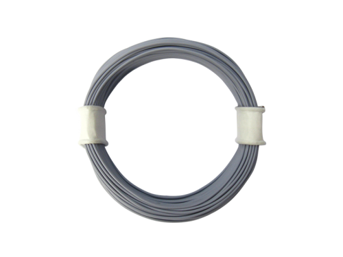 10 Meter Ring Miniaturkabel Litze hochflexibel LIFY 0,04mm² grau